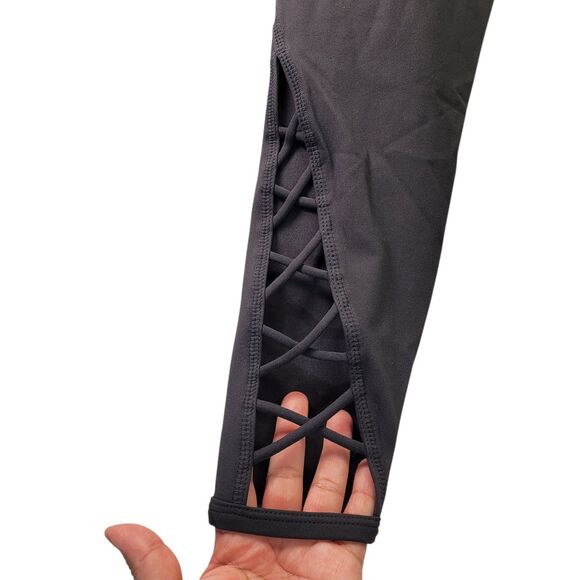 CORE 10 Women High-Waist Media Pocket Yoga Legging Dark Gray X-Small Comfort New - Picture 4 of 12